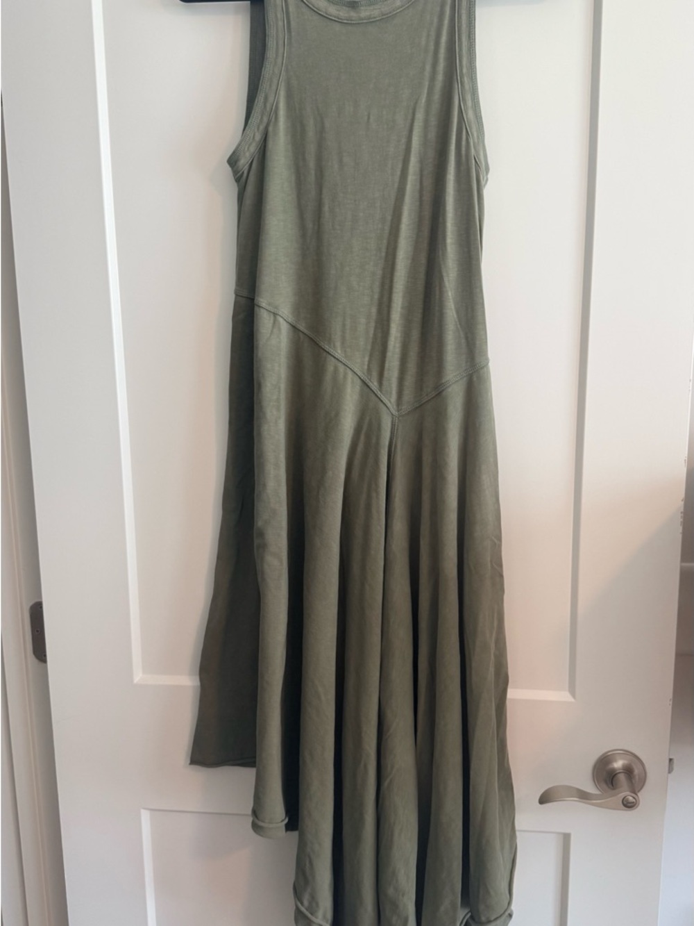 aerie Olive Green Sleeveless Midi Dress